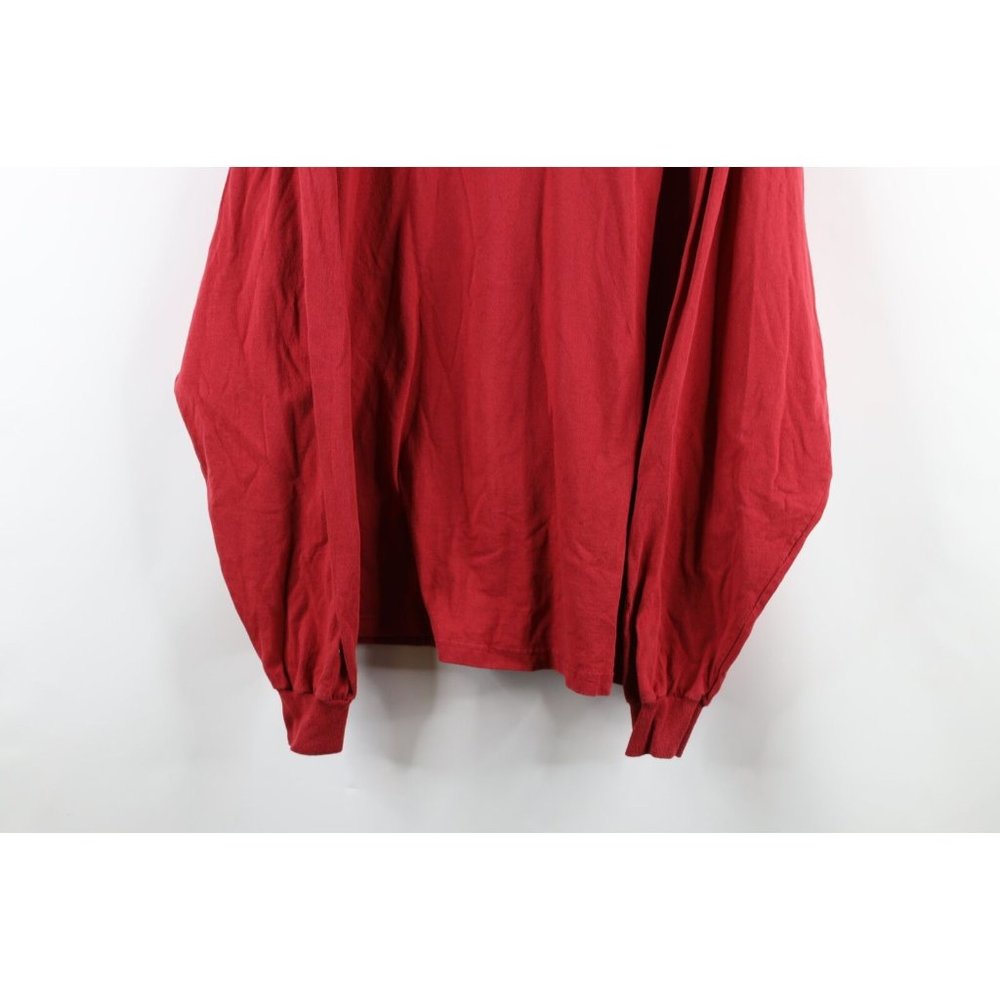 Vtg Adidas Mens 2XL Faded Cleveland Cavaliers Basketball Long Sleeve T-Shirt Red - Picture 3 of 9